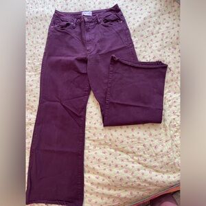 Purple Dear John wide-leg jeans